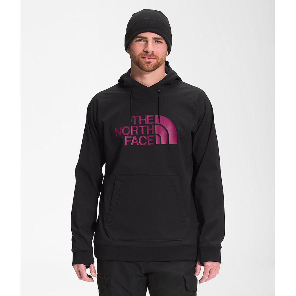 The North Face Tekno Logo Ανδρικα Φούτερ Hoodie - Μαυρα / Ροζ (SZWJ97316)